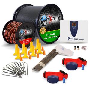 eXtreme Dog Fence® Pro Grade system - Active / 2000 ft / 2 Dogs